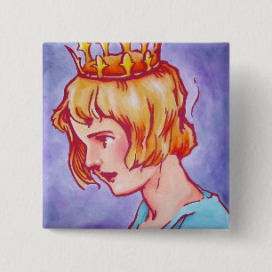 Macaron Carré 5 Cm Once Pinback - Dorothy