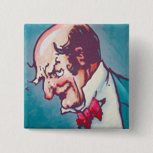 Macaron Carré 5 Cm Once Pinback- le magicien