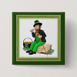 Macaron Carré 5 Cm Or Leprechaun