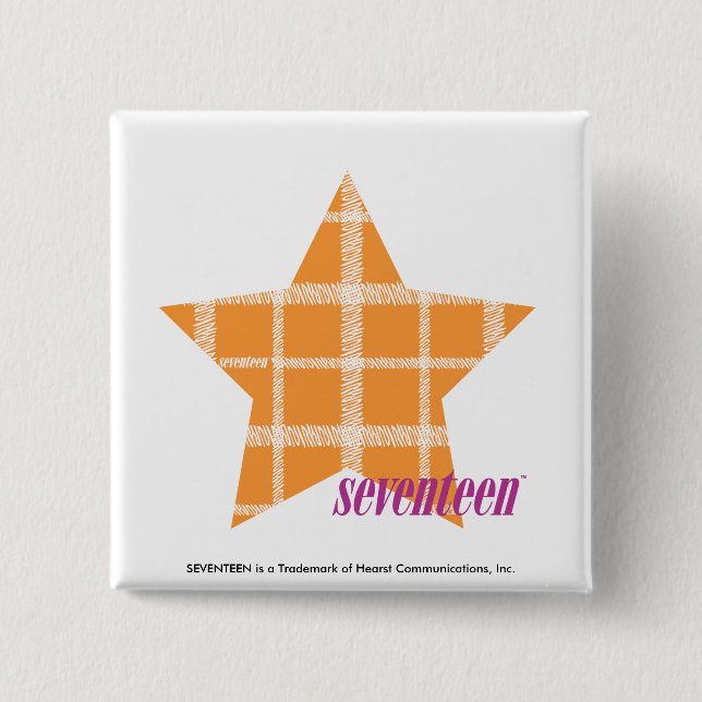 Macaron Carré 5 Cm Orange 2 de plaid (Devant)