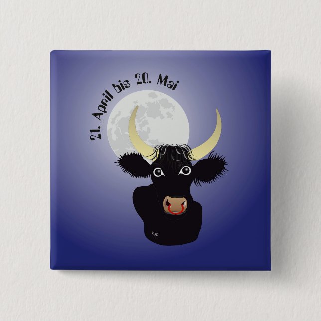 Macaron Carré 5 Cm Orbite de Buttons (Devant)