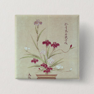 Macaron Carré 5 Cm Orchidées