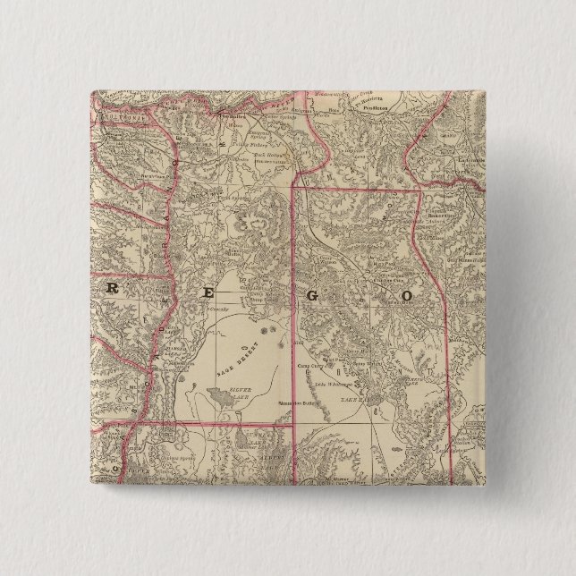 Macaron Carré 5 Cm Oregon 6 (Devant)