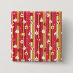 Macaron Carré 5 Cm Ornements d'arbre de Noël jaune rouge