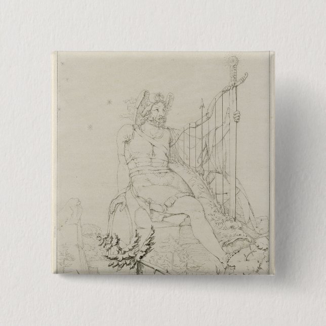 Macaron Carré 5 Cm Ossian, 1804-5 (Devant)