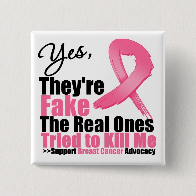 Macaron Carré 5 Cm OUI, ils sont faux...Mes vrais ont essayé de me tu (Devant)