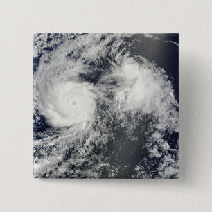 Macaron Carré 5 Cm Ouragan Felicia et tempête Enrique à l'est de ba