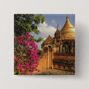 Macaron Carré 5 Cm Pagode Dhamma Yazaka à Bagan (Pagan), Myanmar