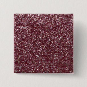 Macaron Carré 5 Cm Paillettes rouges