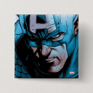 Macaron Carré 5 Cm Panneau comique Captain America Avengers
