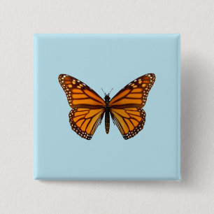 Macaron Carré 5 Cm Papillon Monarque