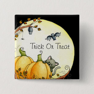 Macaron Carré 5 Cm Par la lumière du bouton de lune