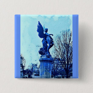 Macaron Carré 5 Cm Paris Cemetary Angel