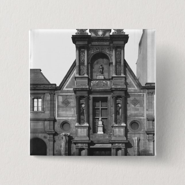 Macaron Carré 5 Cm Partie centrale du fa�ade principal (Devant)