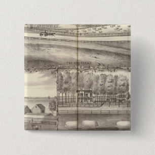 Macaron Carré 5 Cm Partie de la propriété de George A Hance