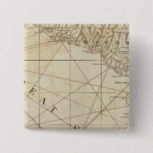 Macaron Carré 5 Cm Partie des provinces du Costa Rica et du Nicaragua