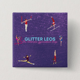 Macaron Carré 5 Cm Parties scintillant Leo's - The Ultimate Gymnastic
