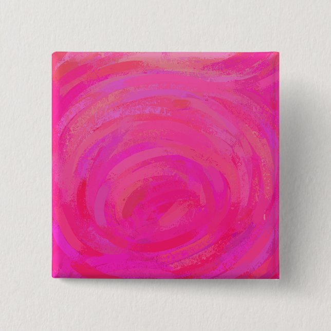 Macaron Carré 5 Cm Passion rose (Devant)