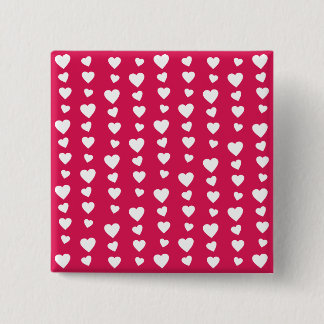 Macaron Carré 5 Cm Patron Coeurs du jour de l'amour de San Valentin
