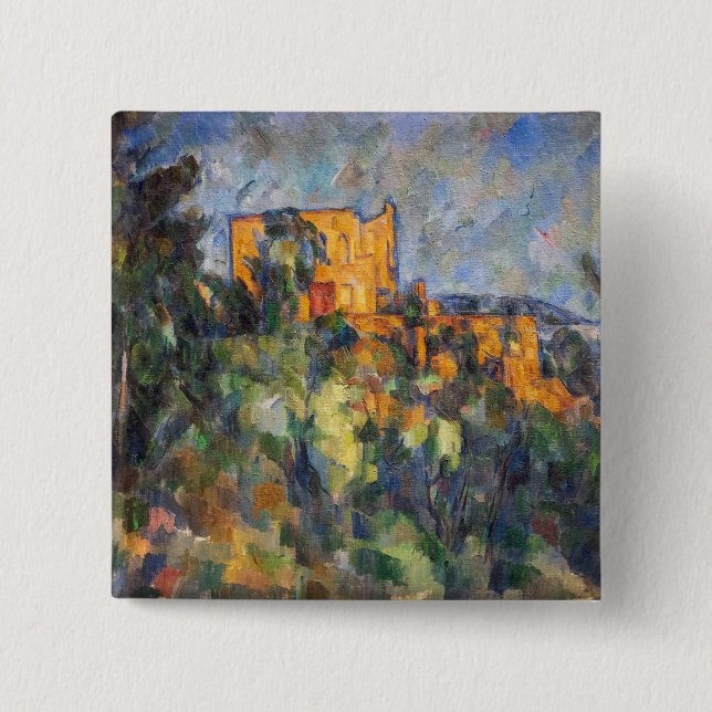 Macaron Carré 5 Cm Paul Cezanne - Château Noir (Devant)