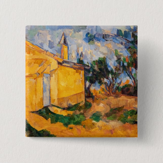 Macaron Carré 5 Cm Paul Cezanne - Le Cabanon de Jourdan (Devant)
