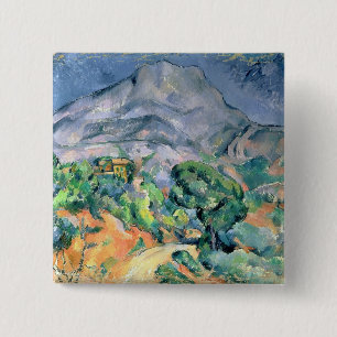 Macaron Carré 5 Cm Paul Cezanne   Mont Sainte-Victoire, 1900