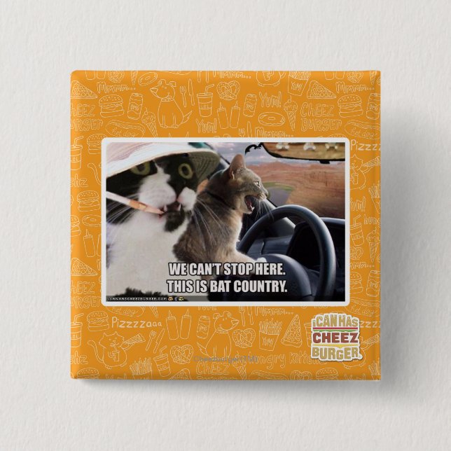 Macaron Carré 5 Cm Pays de batte (Devant)