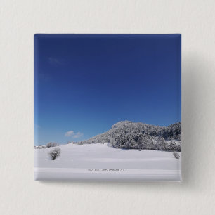 Macaron Carré 5 Cm Paysage froid 6 d'hiver de Milou