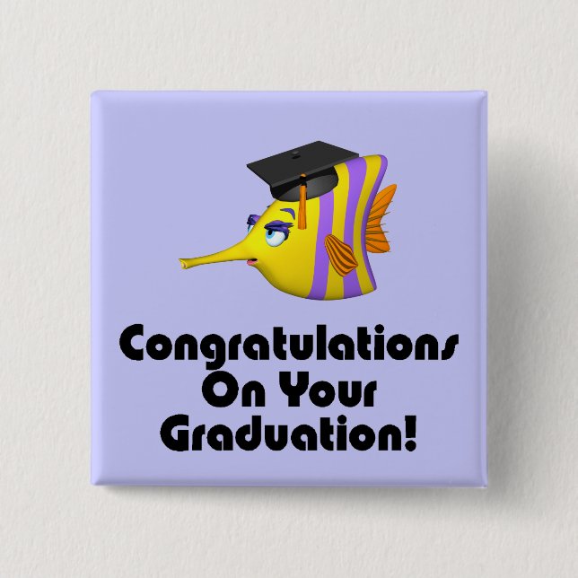 Macaron Carré 5 Cm Pêche - (Devant)