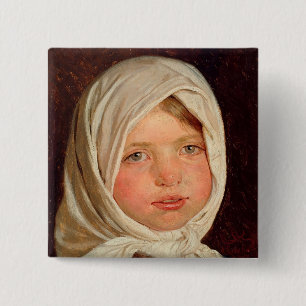 Macaron Carré 5 Cm Peder Severin Kroyer - Petite fille de Hornbaek