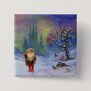 MACARON CARRÉ 5 CM PÈRE NOËL DES GNOMES