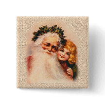 Père Noël et fille victorienne