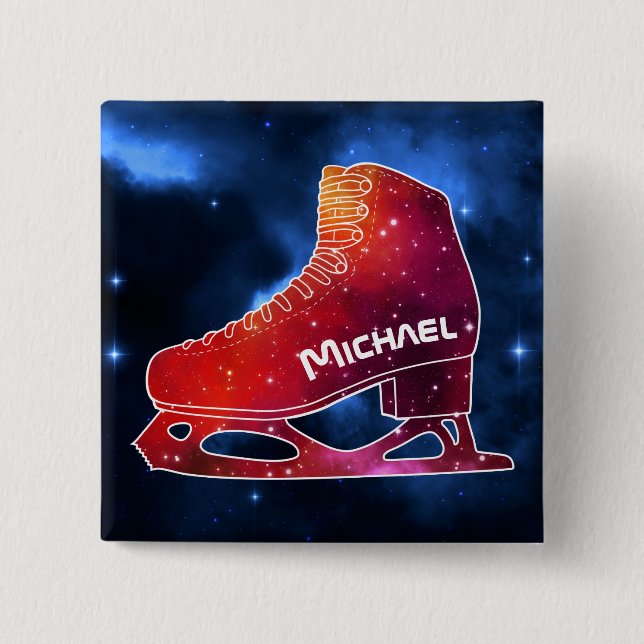 Macaron Carré 5 Cm Personalized Figure Skating Space Boot (Devant)