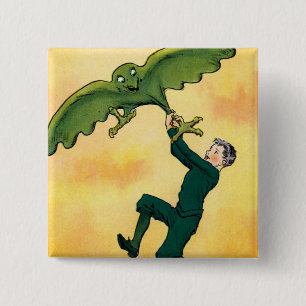 Macaron Carré 5 Cm Peter et le bouton Oiseau