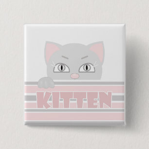 Macaron Carré 5 Cm Petit chaton