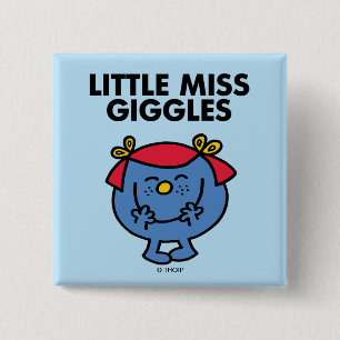 Macaron Carré 5 Cm Petite Miss Giggles Lettres noires
