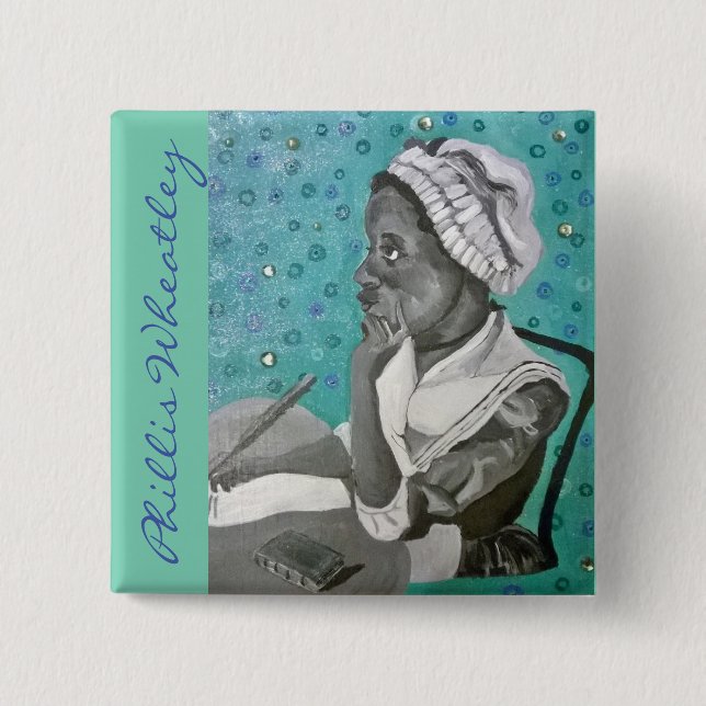 Macaron Carré 5 Cm Phillis Wheatley (Devant)