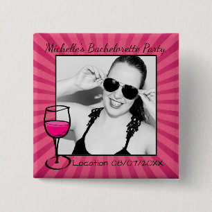 Macaron Carré 5 Cm Photo encadrée par Bachelorette personnalisée