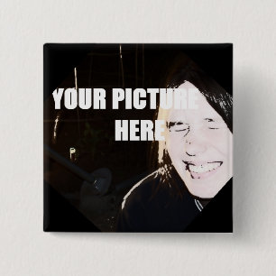 Macaron Carré 5 Cm PHOTOCORNERS PIN rétro