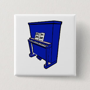 Macaron Carré 5 Cm piano droit bleu grand avec music.png