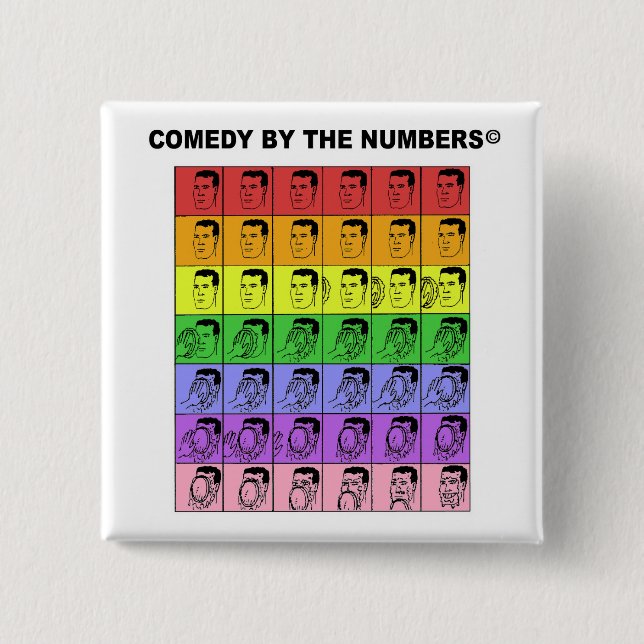 Macaron Carré 5 Cm Pie In The Face - BOUTON (Devant)