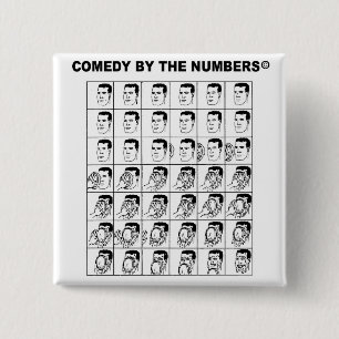 Macaron Carré 5 Cm Pie In The Face - BOUTON