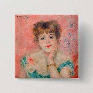 Macaron Carré 5 Cm Pierre-Auguste Renoir - Actrice Jeanne Samary