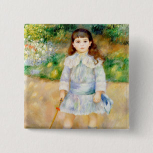 Macaron Carré 5 Cm Pierre-Auguste Renoir - Enfant avec un fouet
