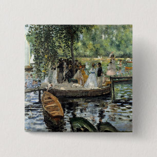 Macaron Carré 5 Cm Pierre-Auguste Renoir - La Grenouillère