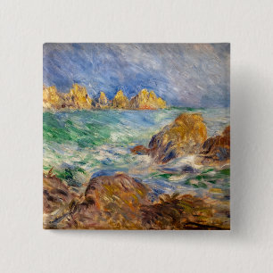 Macaron Carré 5 Cm Pierre-Auguste Renoir - Marine, Guernesey