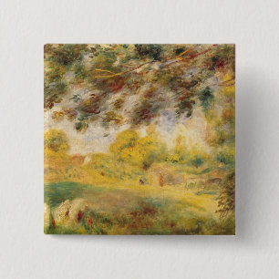 Macaron Carré 5 Cm Pierre un paysage de ressort de Renoir  