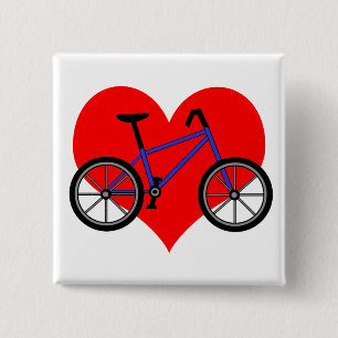 Macaron Carré 5 Cm Pin de bicyclette