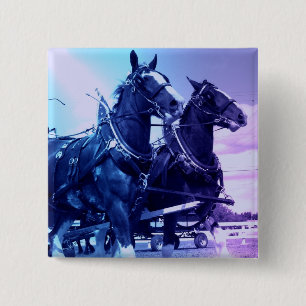 Macaron Carré 5 Cm Pin de Clydesdale