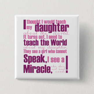 Macaron Carré 5 Cm Pin de fille